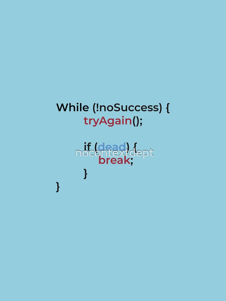Thumbnail 4 of 4, iPhone Case, While Loop Programming Humor Tee Design designed and sold by nocontextdept.