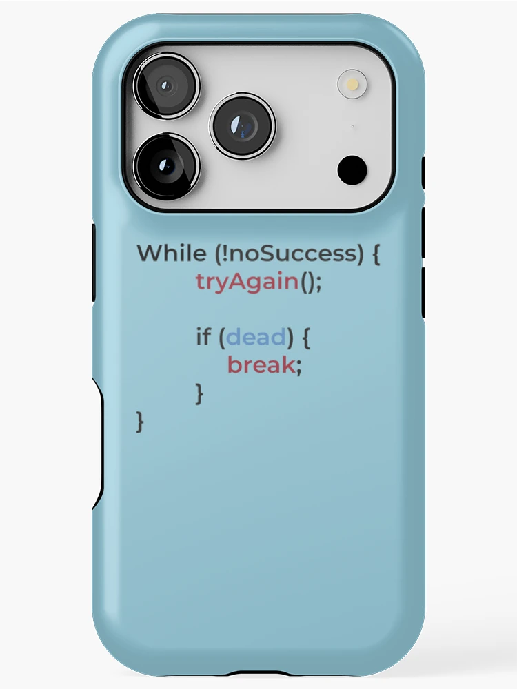 Thumbnail 1 of 4, iPhone Case, While Loop Programming Humor Tee Design designed and sold by nocontextdept.