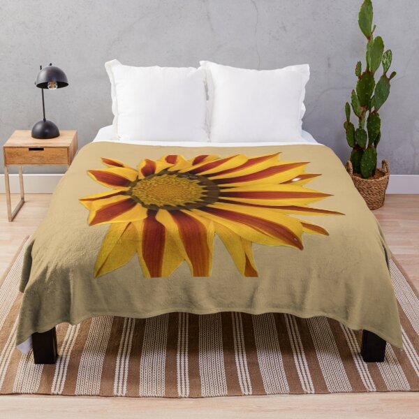 Item preview, Bold Yellow and Orange Striped Gazania Flower Cutout designed and sold by BalkanBloom.