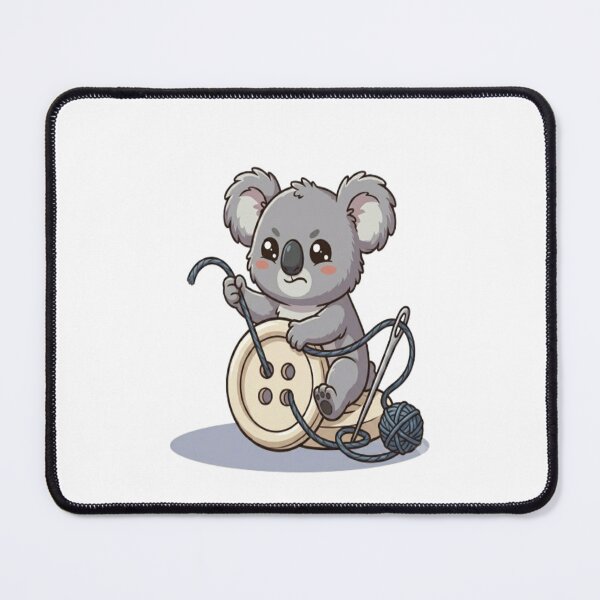 Item preview, Cute Koala Sewing Wooden Button designed and sold by Ella_Sketch.