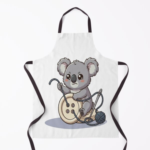 Item preview, Cute Koala Sewing Wooden Button designed and sold by Ella_Sketch.