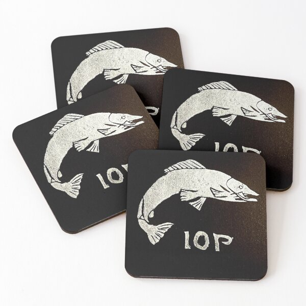 Item preview, Silver Salmon old 10p coin designed and sold by JOMCarveToPrint.