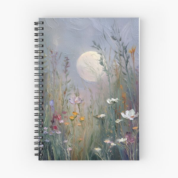 Item preview, Harvest Moon Lughnasadh – Full Moon over flowers and grasses designed and sold by monchie.