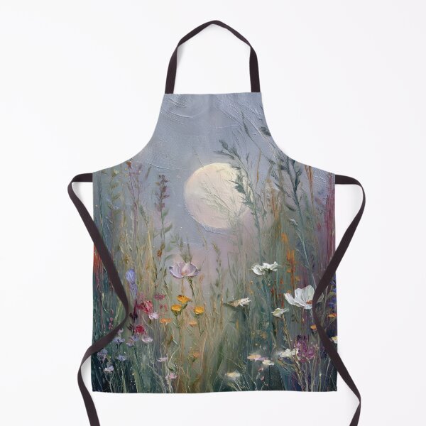Item preview, Harvest Moon Lughnasadh – Full Moon over flowers and grasses designed and sold by monchie.