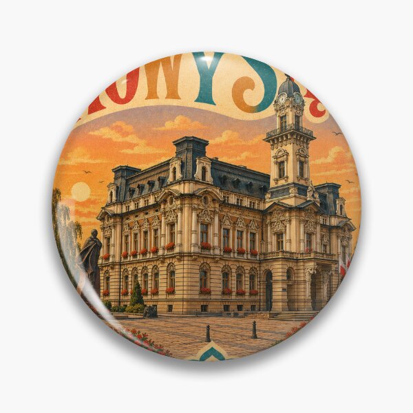 Item preview, Nowy Sacz Souvenir Heart Design - Vintage Poland Travel Art designed and sold by VisualArtsOasis.