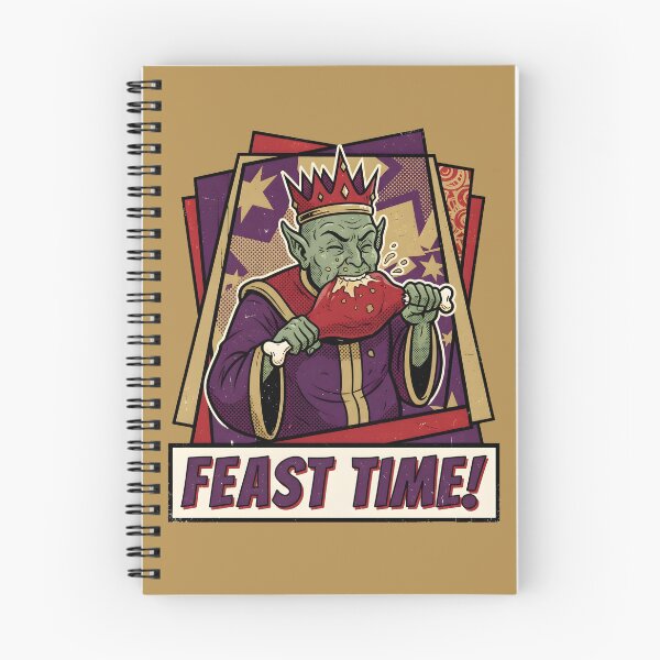 Item preview, Feast Time Alien King With Crown Retro Comic Graphic designed and sold by DuckOddity.