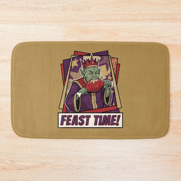 Item preview, Feast Time Alien King With Crown Retro Comic Graphic designed and sold by DuckOddity.