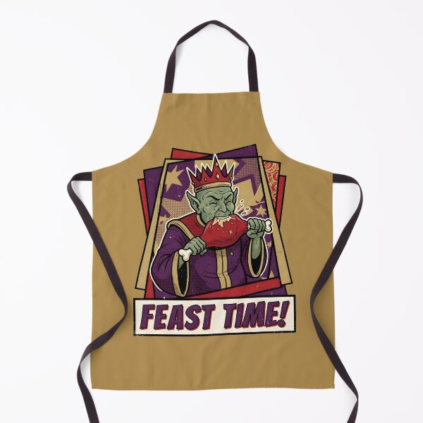 Item preview, Feast Time Alien King With Crown Retro Comic Graphic designed and sold by DuckOddity.