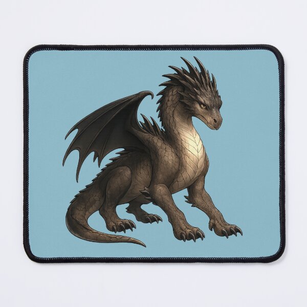 Item preview, Majestic Bronze Dragon | Elegant Fantasy Dragon Art designed and sold by Hatchling Hollow.