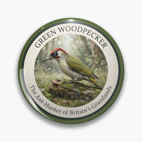 Item preview, GREEN WOODPECKER – The Ant Hunter of Britain's Grasslands designed and sold by The Digital Compass.