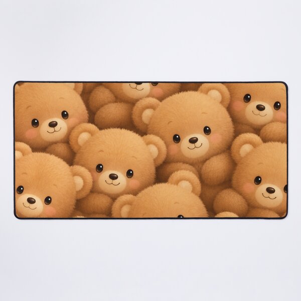 Item preview, Cute Fluffy Teddy Bear Pattern | Kawaii Bear Cub Seamless Nursery Design designed and sold by Atum&Art.