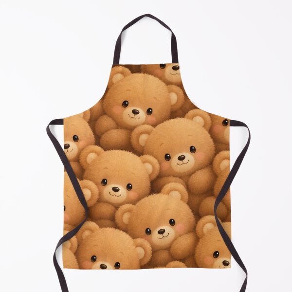 Item preview, Cute Fluffy Teddy Bear Pattern | Kawaii Bear Cub Seamless Nursery Design designed and sold by Atum&Art.