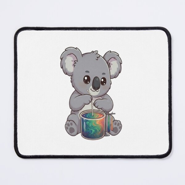 Item preview, Cute Koala Dipping Colorful Candles designed and sold by Ella_Sketch.