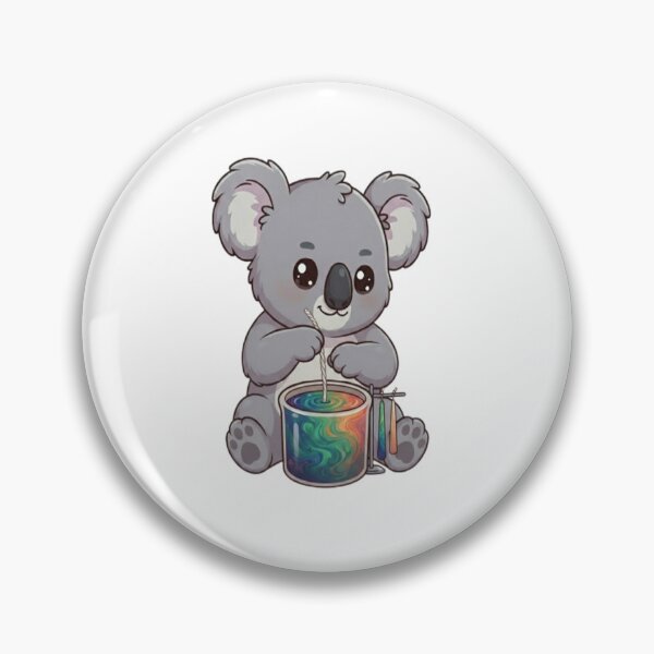 Item preview, Cute Koala Dipping Colorful Candles designed and sold by Ella_Sketch.