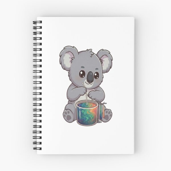 Item preview, Cute Koala Dipping Colorful Candles designed and sold by Ella_Sketch.