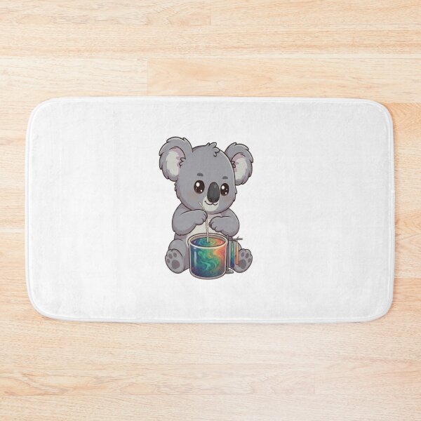 Item preview, Cute Koala Dipping Colorful Candles designed and sold by Ella_Sketch.