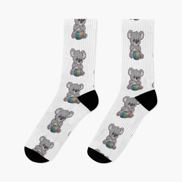 Item preview, Cute Koala Dipping Colorful Candles designed and sold by Ella_Sketch.