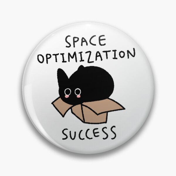 Item preview, Funny Cat in Box Sticker | “Space Optimization Success” | Cute Black Cat Minimalist Digital Art | Kawaii Cat Humor Design designed and sold by lazydayz16.