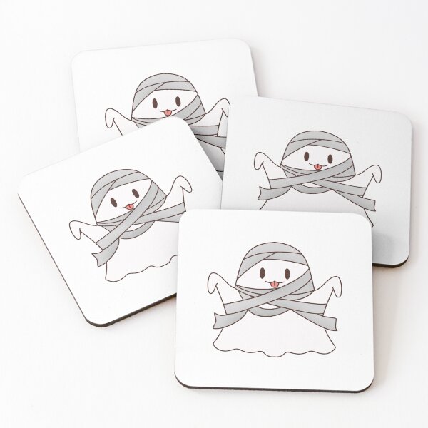 Item preview, Cute Mummy Ghost Sticking Tongue Out Halloween Doodle Art designed and sold by Zmonz.