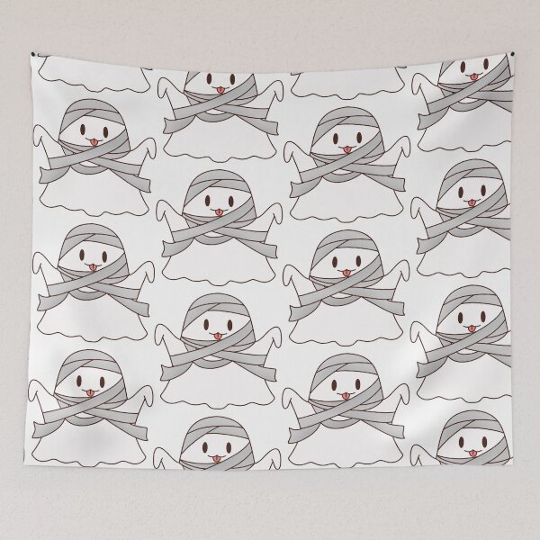 Item preview, Cute Mummy Ghost Sticking Tongue Out Halloween Doodle Art designed and sold by Zmonz.
