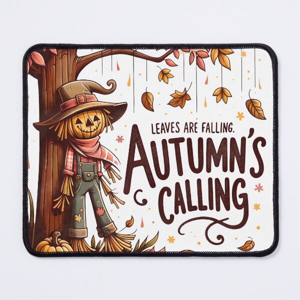Item preview, Autumn's Calling Scarecrow – Leaves Are Falling Fall Design designed and sold by CraftEvo.
