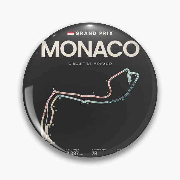 Item preview, Monaco Circuit Map designed and sold by archetype prints.