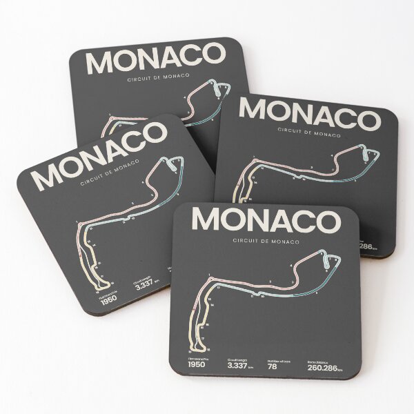 Item preview, Monaco Circuit Map designed and sold by archetype prints.