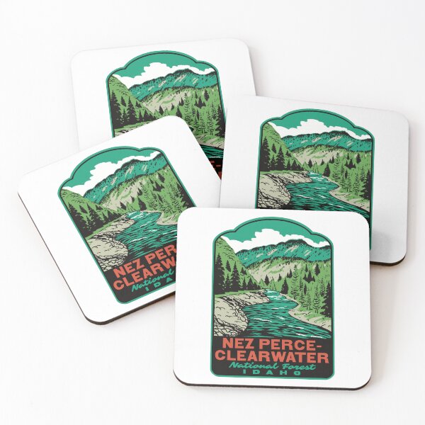 Item preview, Nez Perce-Clearwater National Forest Retro Idaho Art designed and sold by HalpinDesign.