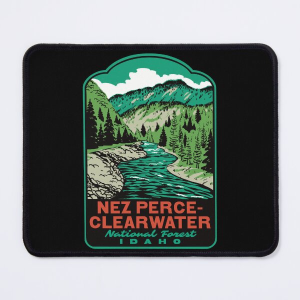 Item preview, Nez Perce-Clearwater National Forest Retro Idaho Art designed and sold by HalpinDesign.
