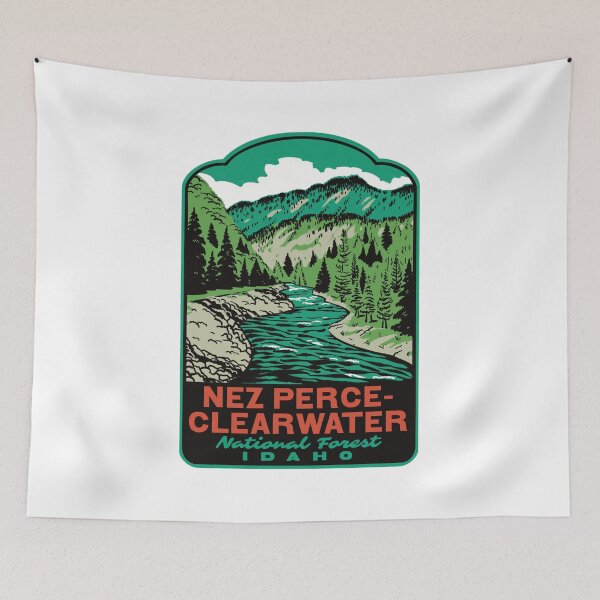 Item preview, Nez Perce-Clearwater National Forest Retro Idaho Art designed and sold by HalpinDesign.