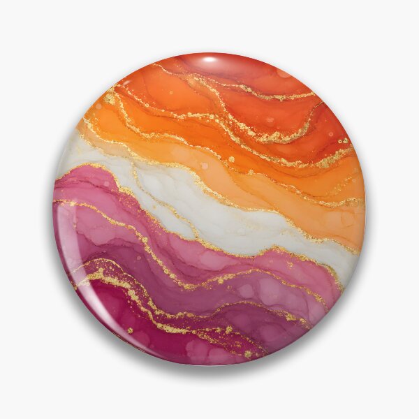 Item preview, Lesbian Marble - Pride Flag Colors designed and sold by Travelslightly.