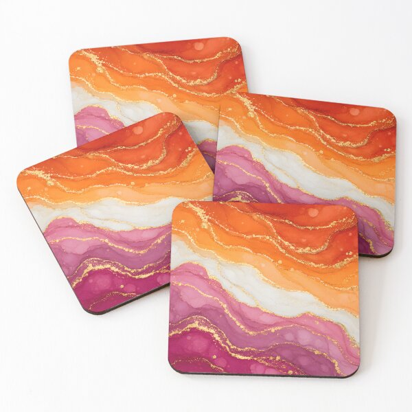 Item preview, Lesbian Marble - Pride Flag Colors designed and sold by Travelslightly.