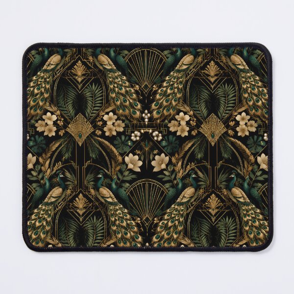 Item preview, Art Deco Peacock Garden designed and sold by Adisak-designs.