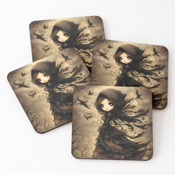 Item preview, Sluagh Fantasy Art | Dark Celtic Fae Spirit designed and sold by InkAndGloom.
