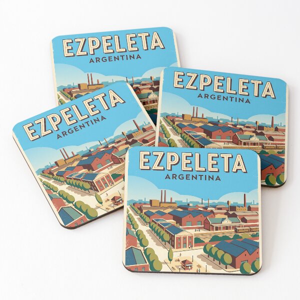 Item preview, Ezpeleta Buenos Aires Argentina Vintage Travel Poster designed and sold by TravelersGems.