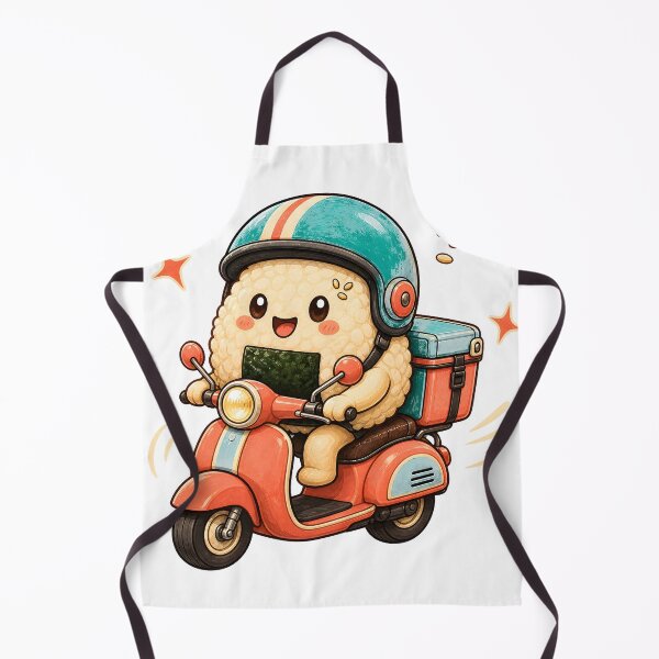 Item preview, Happy Food Delivery Rice Ball Mascot designed and sold by radou88.