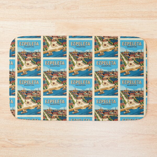 Item preview, Ezpeleta Buenos Aires Argentina Vintage Travel Poster designed and sold by TravelersGems.