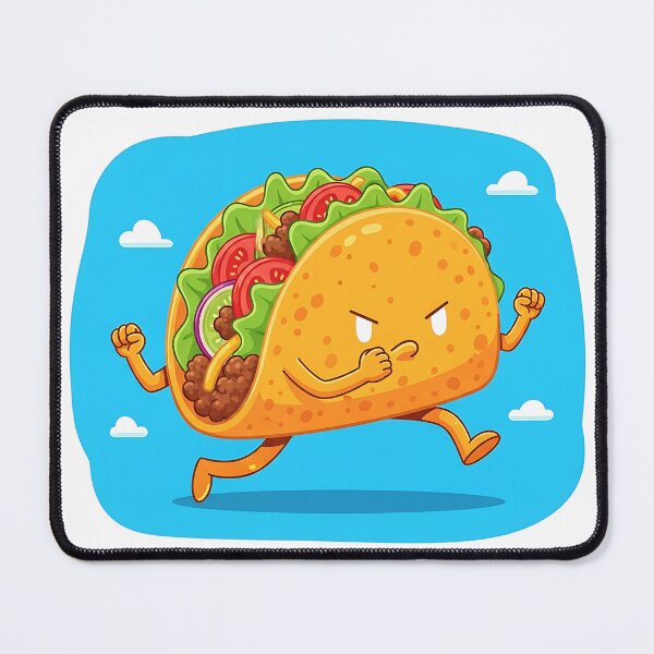 Item preview, Angry Running Taco Mascot designed and sold by Michaelragheb.