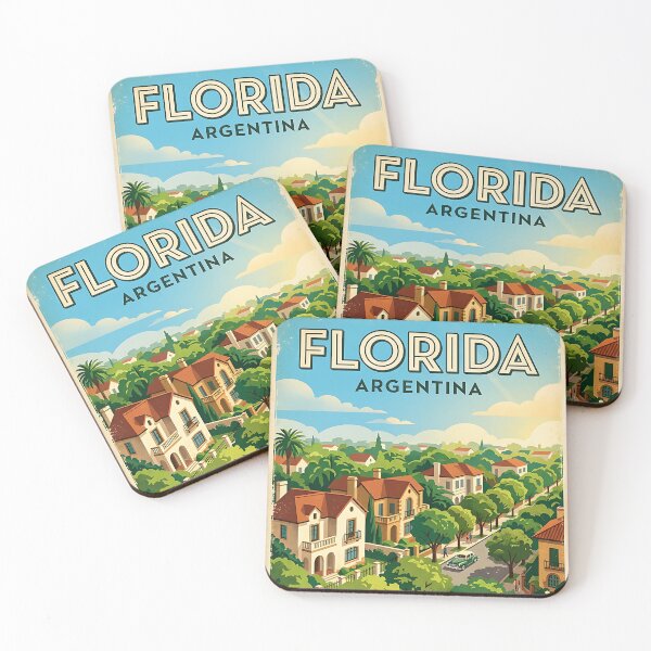 Item preview, Florida Buenos Aires Argentina Vintage Travel Poster designed and sold by TravelersGems.