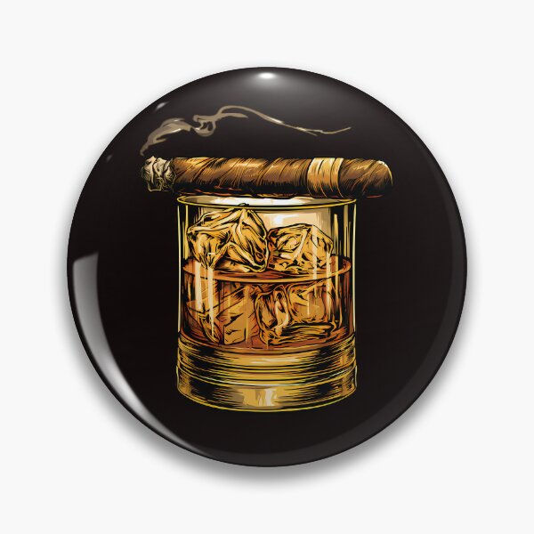 Item preview, Vintage Whiskey Glass and Cigar designed and sold by Structure-Blue.