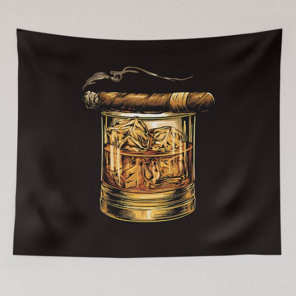Item preview, Vintage Whiskey Glass and Cigar designed and sold by Structure-Blue.