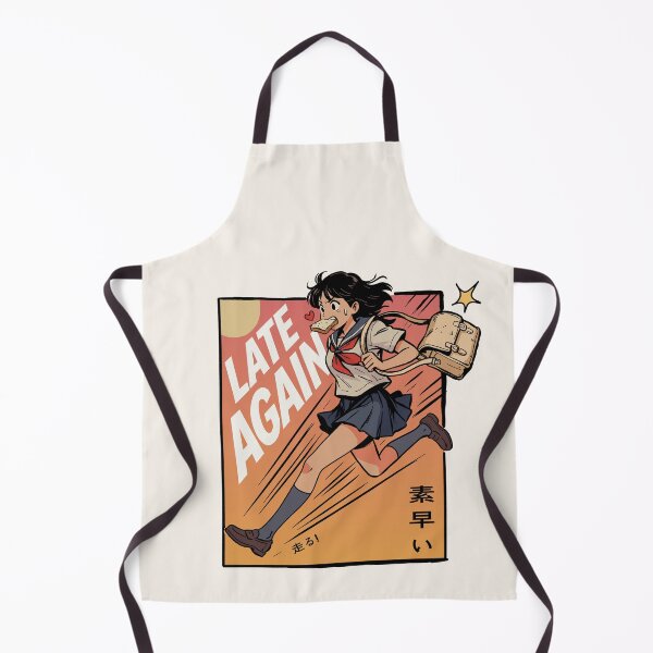 Item preview, Late Again Retro Anime Schoolgirl designed and sold by SakuraHaven.