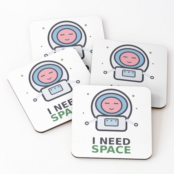 Item preview, I Need Space — Funny Introvert Astronaut Design, Cute Gift For Space Lovers designed and sold by QuirkyCartel.