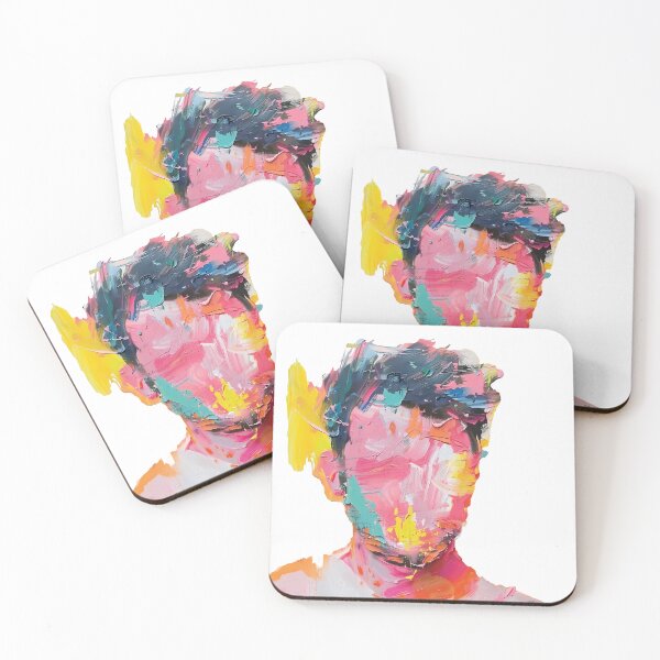 Item preview, Abstract Portrait Oil Painting Vibrant Impasto Colorful Boy Fine Art Graphic designed and sold by DesignArtist.ia.