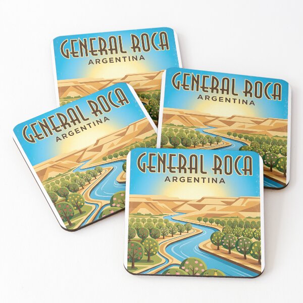 Item preview, General Roca Río Negro Argentina Vintage Travel Poster designed and sold by TravelersGems.