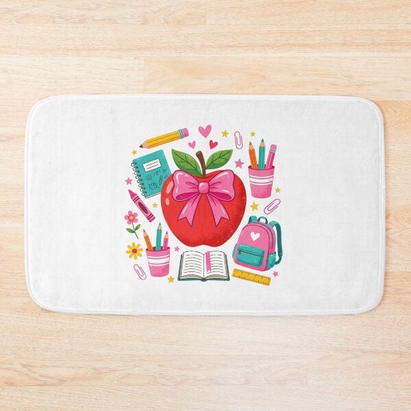 Item preview, Cute Back To School Apple With Pink Bow School Supplies designed and sold by raedattia.