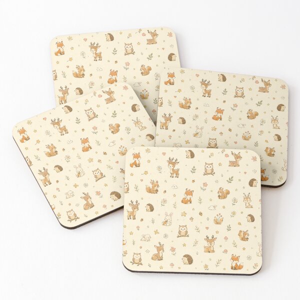 Item preview, Cute Woodland Animal Pattern | Kawaii Forest Friends Seamless Nursery Design designed and sold by Atum&Art.