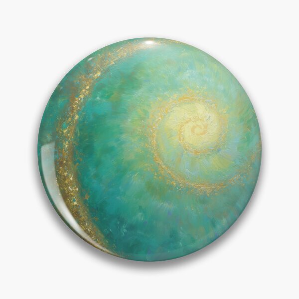 Item preview, Gold energy spiral on a turquoise background – Cosmic Harmony designed and sold by monchie.