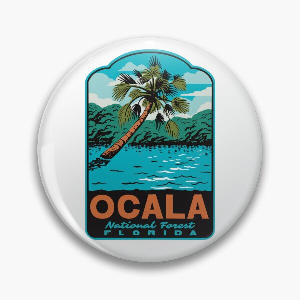 Item preview, Ocala National Forest Springs Retro Florida Travel Art designed and sold by HalpinDesign.