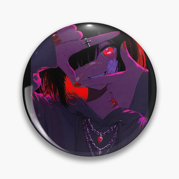 Item preview, Dark Anime Girl Framing Glowing Red Eye Portrait designed and sold by Sergii Davydenko.
